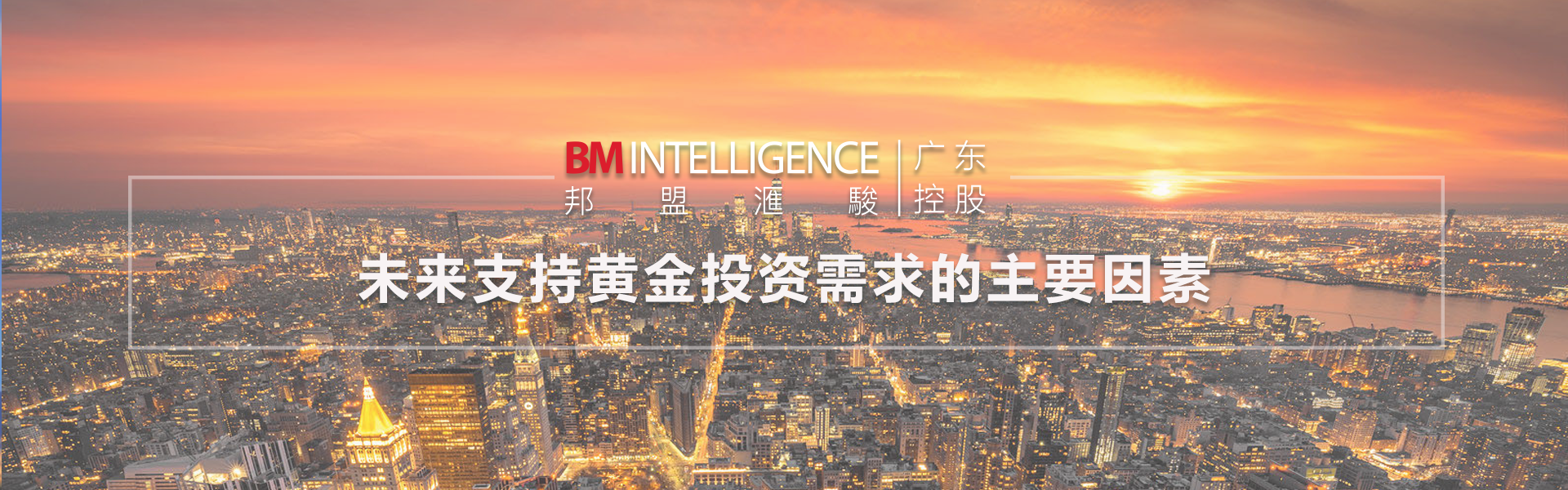 未來支持黃金投資需求的主要因素